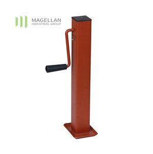 2 3/4'' Square tube with top wind handle 3300lbs static load screw stroke 15'' parking jacks (Painted)